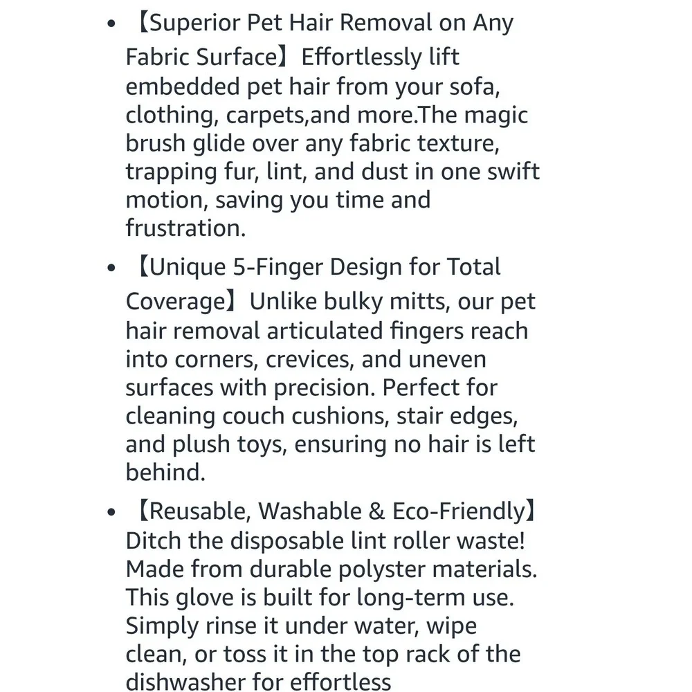 Pet Hair Remover Glove Reusable Magic Brush Couch Clothes Dog Cat Grooming Tool